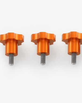 ADM Accessories | Miscellaneous | Thumb Screws - Hand Knobs | CGEM-TKS | Celestron CGEM Tripod Knob Set - Orange | Image 1